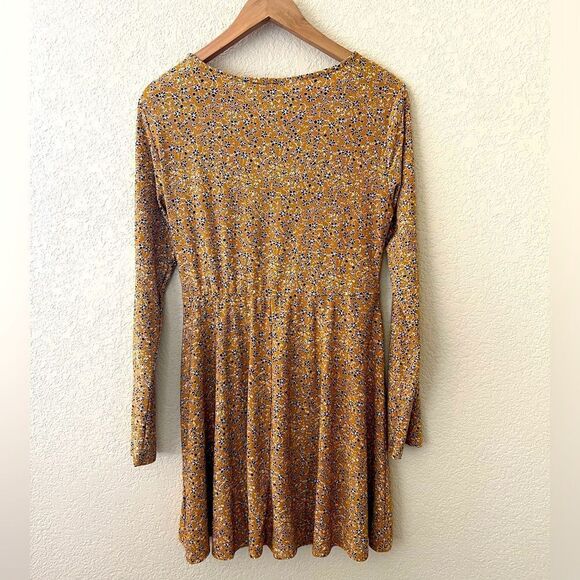 NWT Lily Rose Yellow Floral Wrap Dress Junior Large - Picture 5 of 6